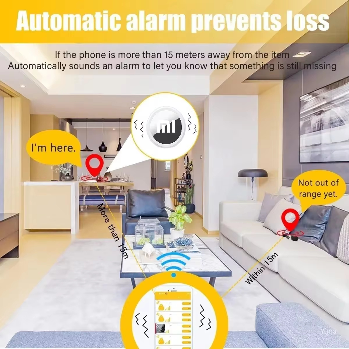 Xiaomi Mini GPS Locator Bluetooth 4.0 Tag Airtag Tracker Portable Children's Wallet Locator Device Locator Anti Loss Location