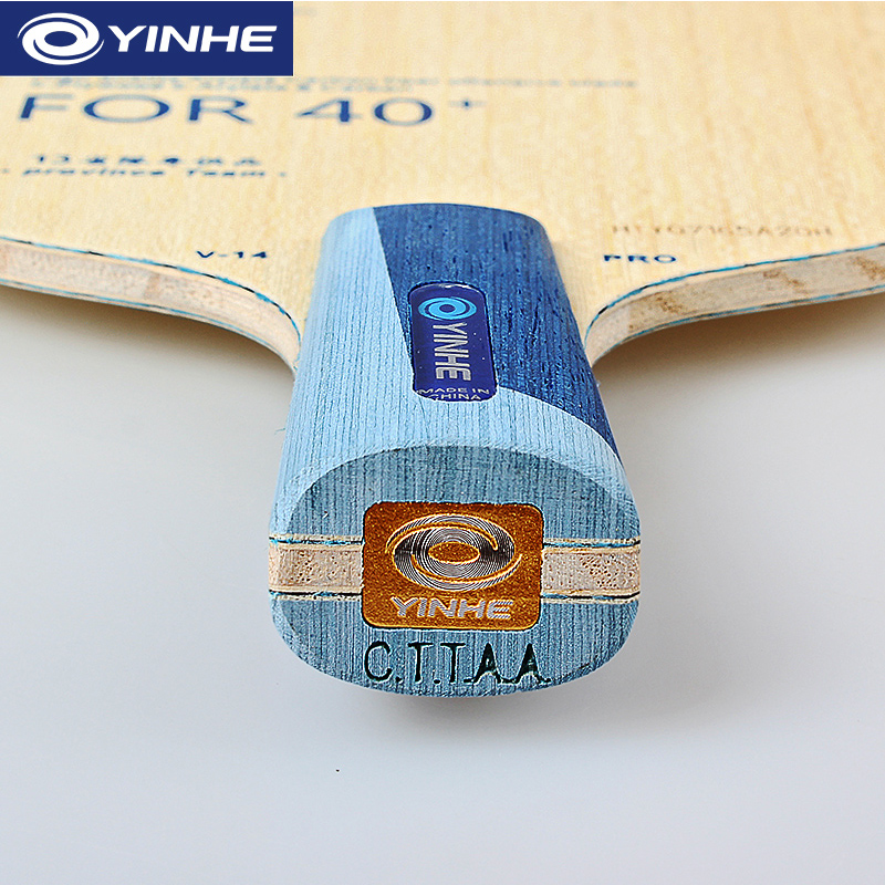 Yinhe V14 Pro Lâmina de tênis de mesa profissional 5 madeira 2 ALC Offensiva lâmina de raquete de pingue-pongue para equipe Província