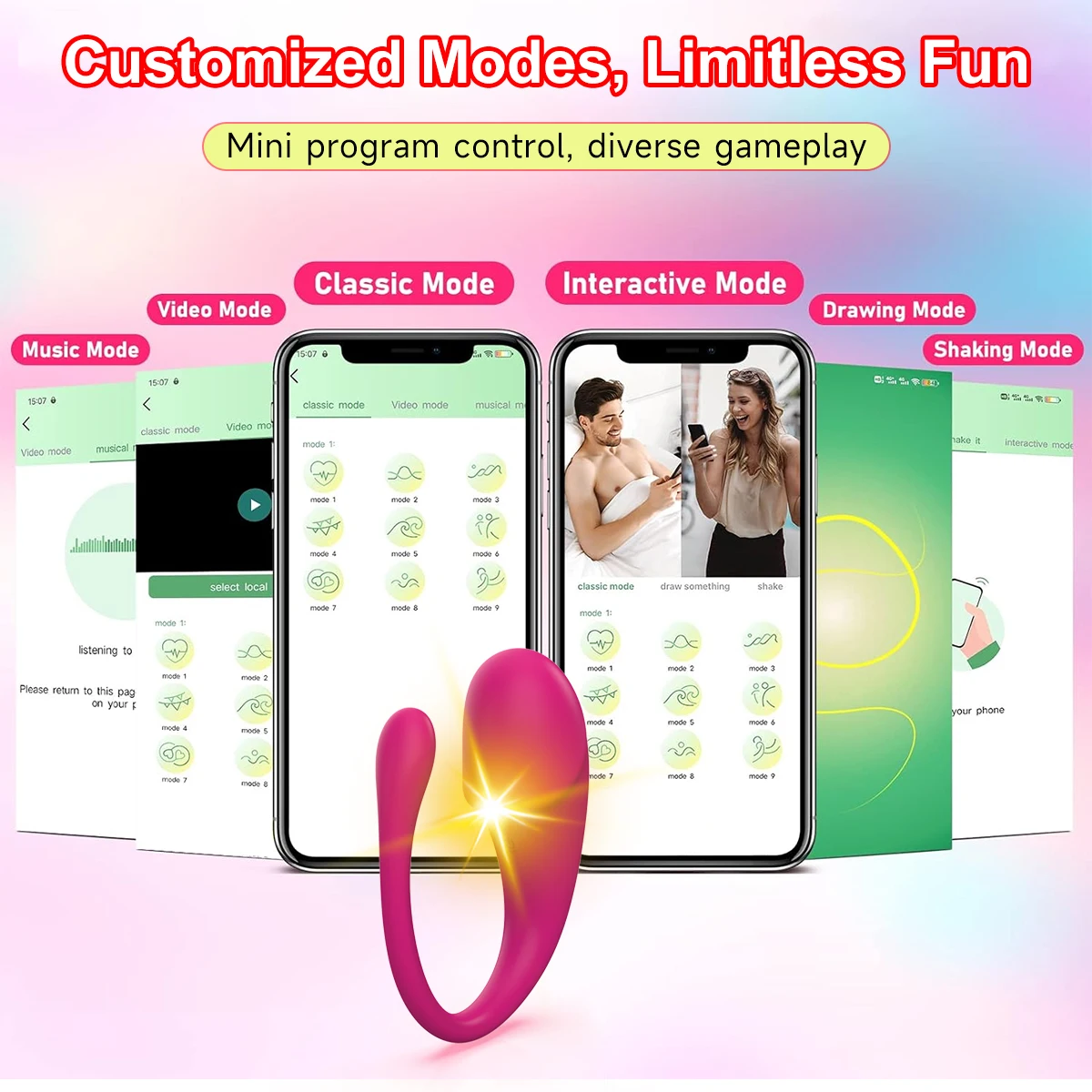 장거리 제어 APP 웨어러블 진동기 G 스팟 질 자극기 딜도 진동 팬티 성인 여성을위한 여성 섹스 토이