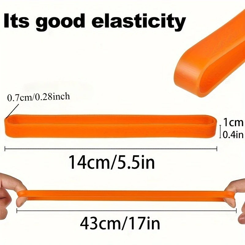 Grandi elastici in silicone Fasce elastiche per avvolgere in gomma Fasce extra large per notebook Ufficio Attrezzatura da esterno Regali Elastico da imballaggio