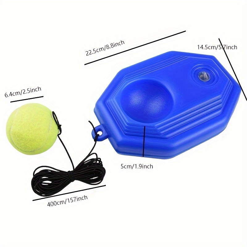 Treinador de tênis de base única, corda de tênis durável, alta elasticidade, para adultos, esportes ao ar livre, suprimentos de treinamento