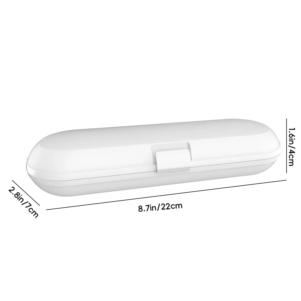 Estuche para cepillos de dientes eléctricos, estuche de almacenamiento portátil para cepillos de dientes, cubierta protectora de viaje a prueba de polvo, herramientas de almacenamiento de diseño a presión