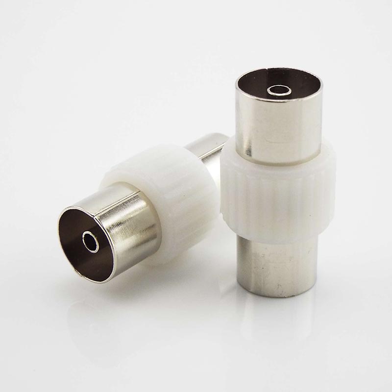 2/4/10 pces macho para macho/fêmea para fêmea tv plug jack para antenas tv rf plugues coaxiais conector adaptador d5