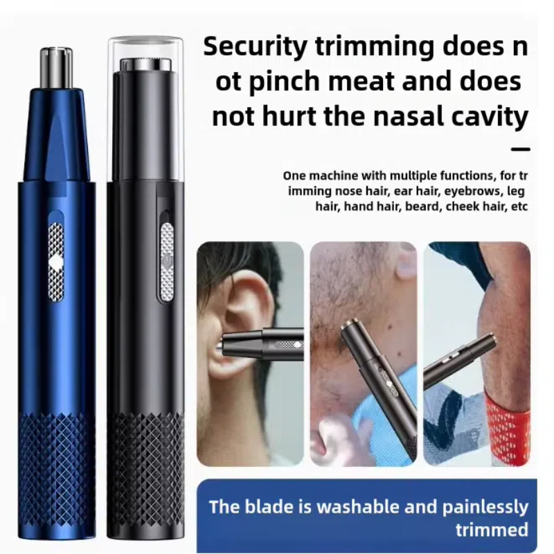 1PC Professional Nose Hair Trimmer – USB Rechargeable Waterproof & Skin-Friendly | Compact Portable Design for Easy Cleaning