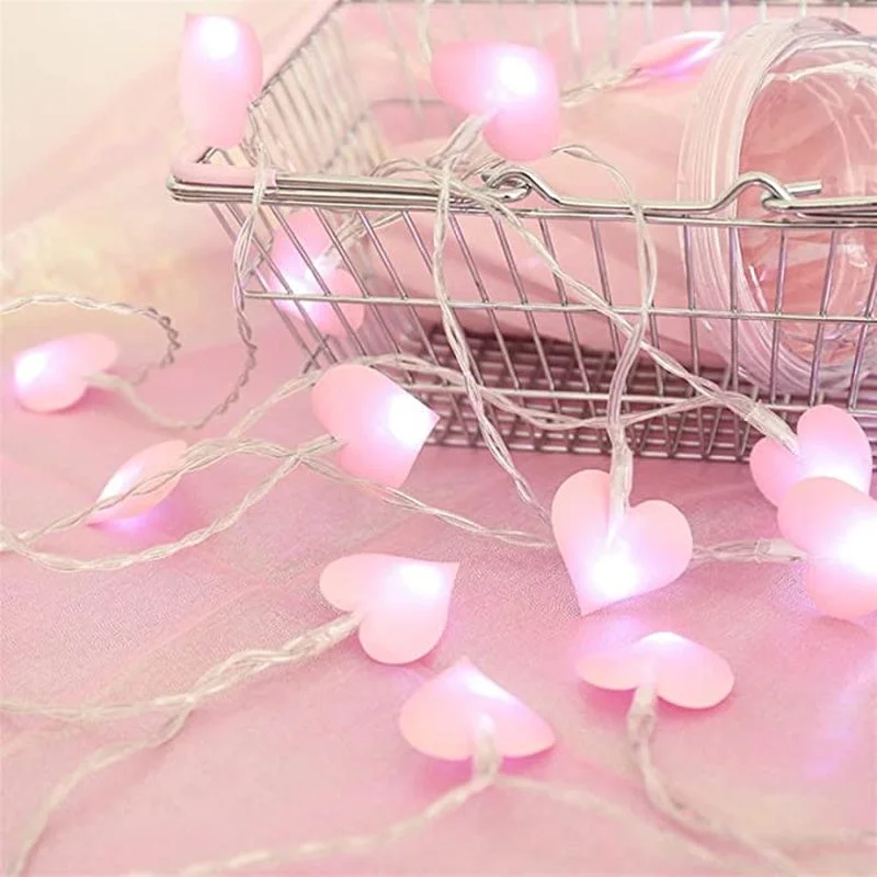 10/Đèn LED 20 Bóng LED Dây Tình Đèn Hồng Tím Giáng Sinh Màu Xanh Cưới Sinh Nhật Trang Trí Nhà Cửa Cổ Tích Vòng Hoa đèn