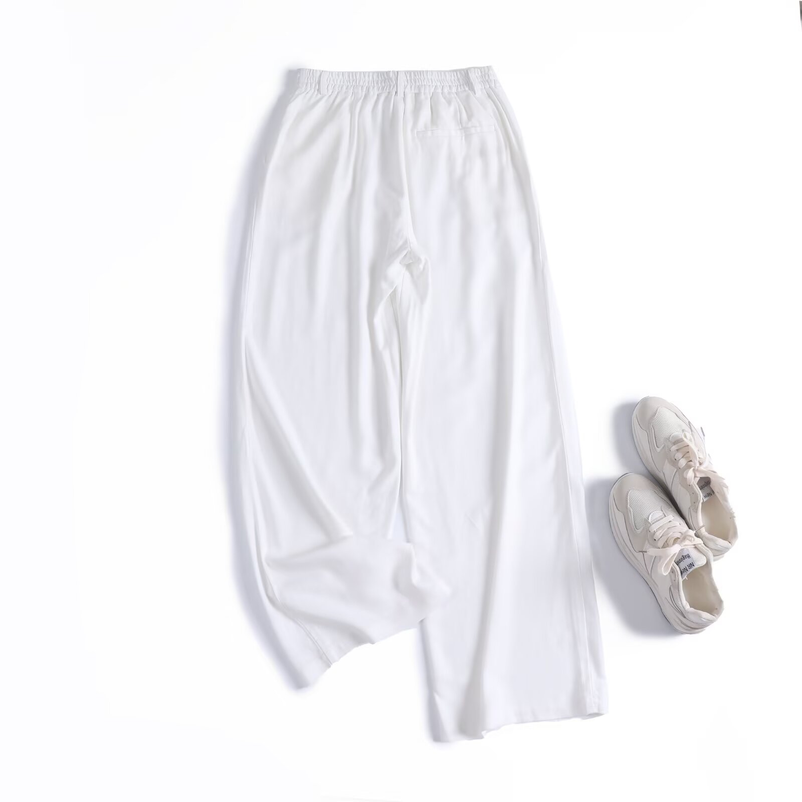 Tangada 2025 Women Summer Linen Viscose Pants Trousers Female Elegant Quality Pants 4C0161