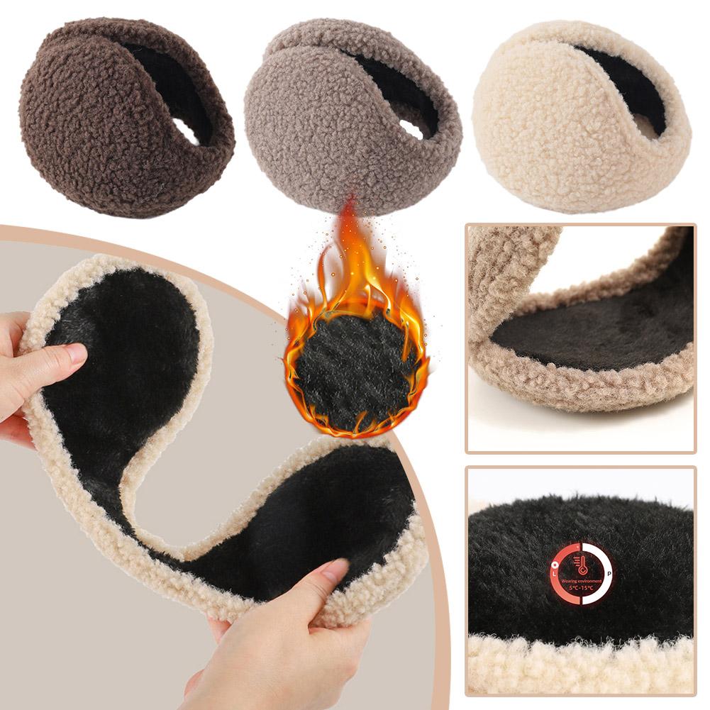Windproof Earmuffs Unisex Ear Warm Protector Thicken Plush Winter Warm Fleece Earmuff Outdoor Cycling Warmer Soft Ear Muffs