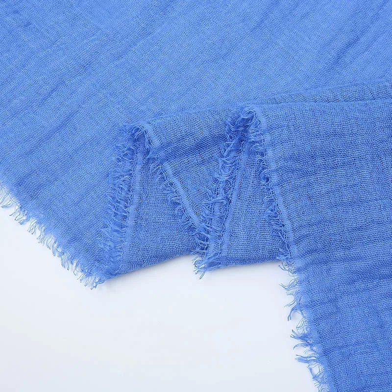 Bufanda de lino y algodón de verano para mujer, bufandas finas con protección solar de Color sólido, chal suave, Foulard de viscosa, chales envolventes para mujer para primavera, nuevo
