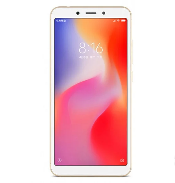 สมาร์ทโฟน Xiaomi Redmi 6 googleplay โทรศัพท์มือถือ 5.45 "แบบเต็มหน้าจอ AI Face ing โทรศัพท์มือสอง