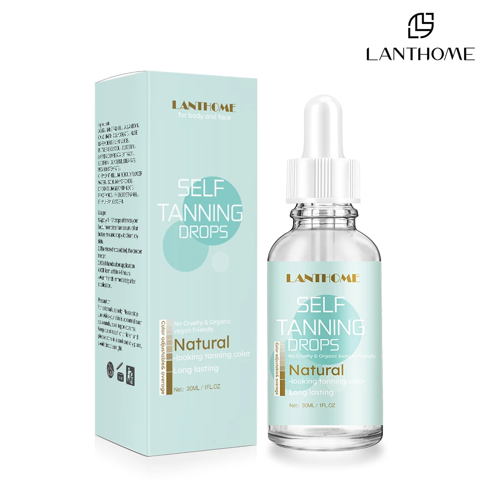 30ml 셀프 태닝 드롭 바디 셀프 태너 바디 스킨 케어를 위한 자연스러워 보이는 태너를 위한 선리스 태닝 로션
