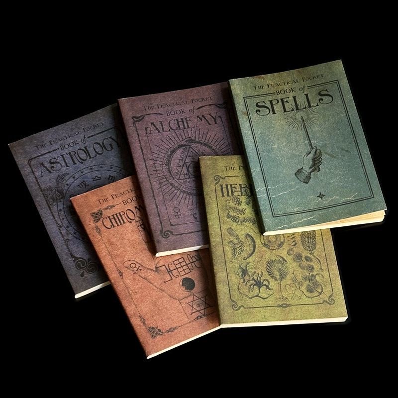 Charmed Book Herbalism หนังสือเรียนโหราศาสตร์หนังสือ Vintage Scrapbooking Journal Spell บันทึก Story Spellbook เด็กของขวัญ