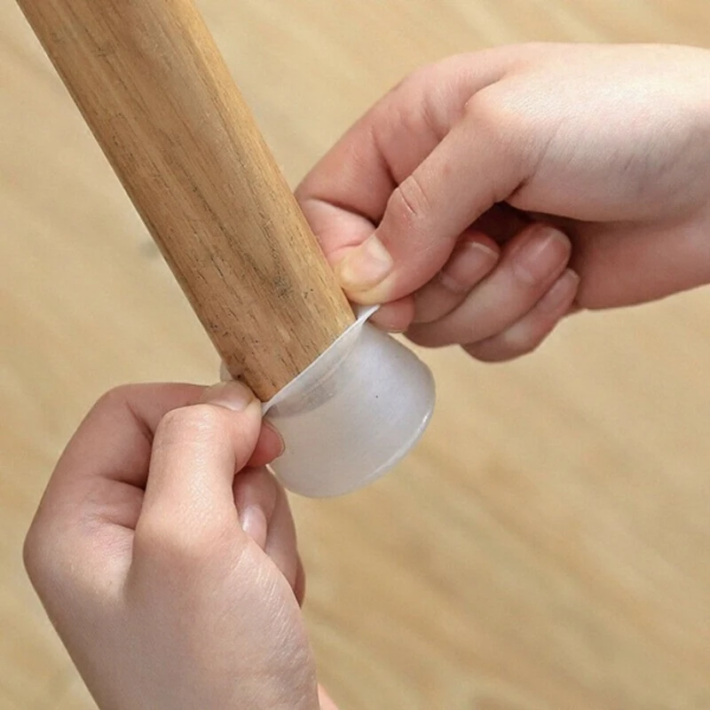 20 Chiếc PVC Đồ Chân Chống Chân Bàn Miếng Lót Sàn Bảo Vệ Cho Ghế Chân Bảo Vệ Sàn Nhà Chống Trơn Trượt chân Bàn