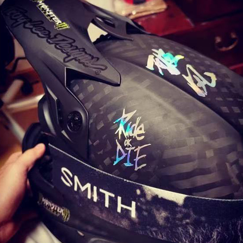 Ride or Die Bike Frame Stickers Bicycle Top Tube Waterproof Decals for MTB Bicycle Decorative Frame Bike Motorcycle Accessories