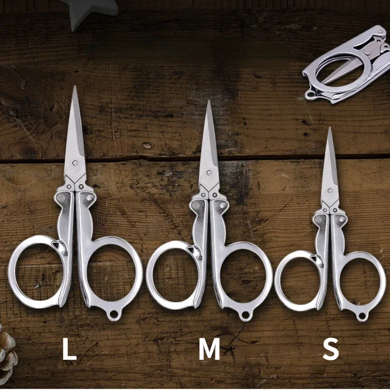 For Paper Work Diary School Folding Scissors Pocket Travel Small Crafts Sharp Blade Mini Thread Tailor Scissors Utility Knife