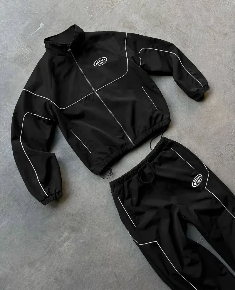 Novo estilo gothpunk elegante solto carta impressão zíper hoodie masculino y2k rock hip hop rua versátil oversized moletom feminino