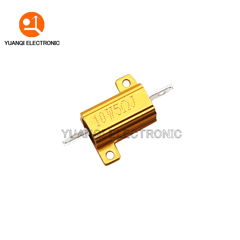 1PCS 10W 25W 알루미늄 전원 금속 쉘 케이스 권선 저항기 0.01 - 30K 0.1R 0.25R 1R 2R 3R 4R 5R 6R 8R 10R 100R 1K 옴 RX24