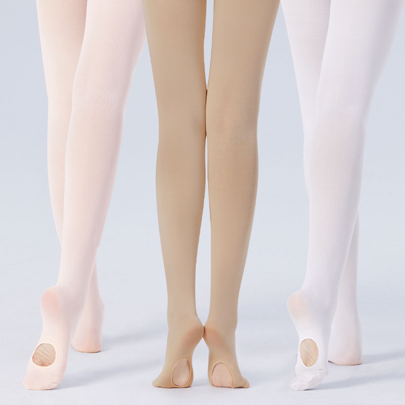 Collants de Ballet pour filles et femmes, collants convertibles 60D, bas de Ballet, collants de danse, collants sans couture avec trou