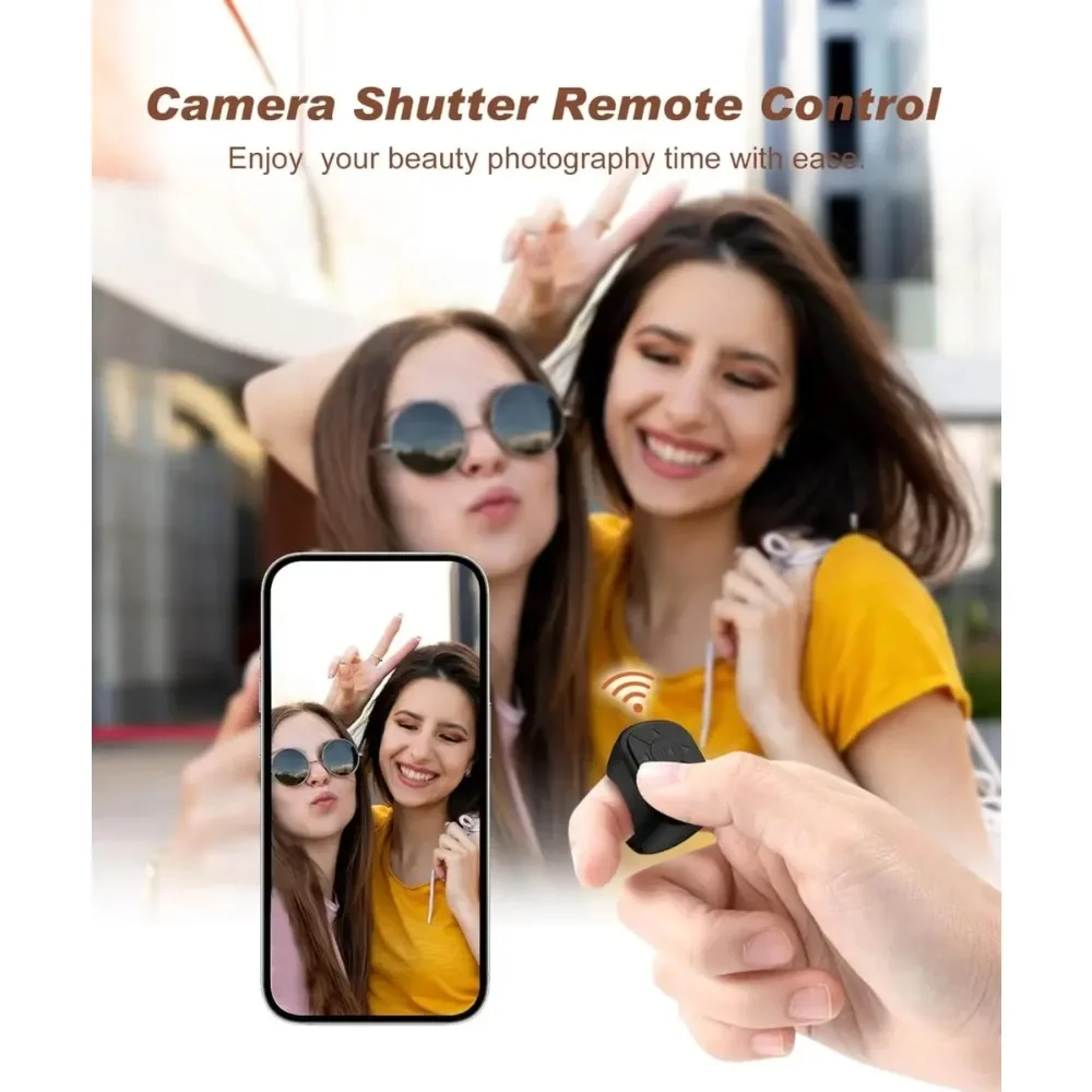 Remote Control Function Compatible Remote Control Is Suitable for iPhone iPad Bluetooth Page Turning Ring Roller Both Camera