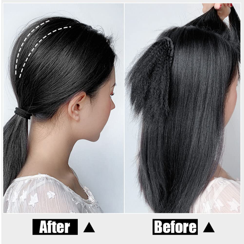 Fashion Layered Straight Head Top Piece Bangs with Clips Thick Short Hairiece Snythetic Invisible Forehead Extension Female Use