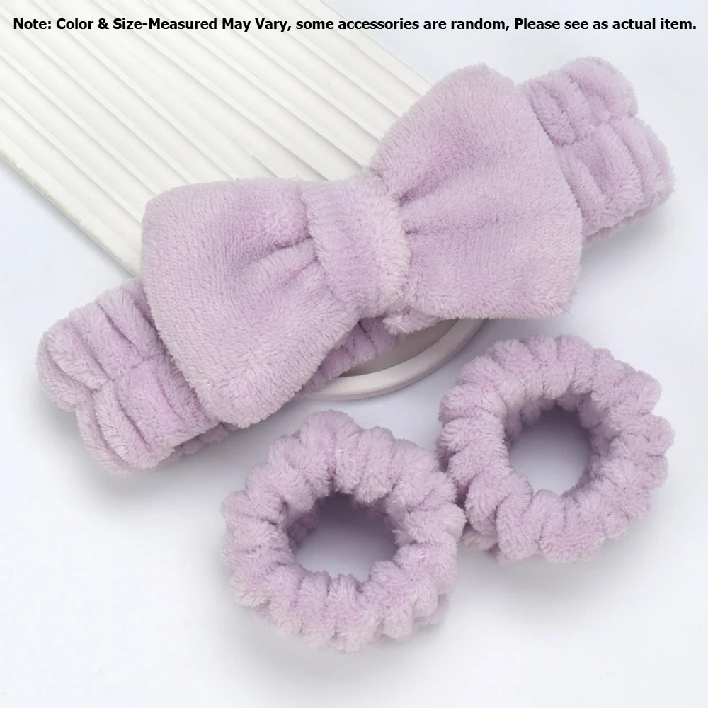3 stks/set Spa Hoofdband Polsband voor Wassen Gezicht Microfiber Make-Up Handdoek Haarbanden Wasband Scrunchies Absorberende Pols