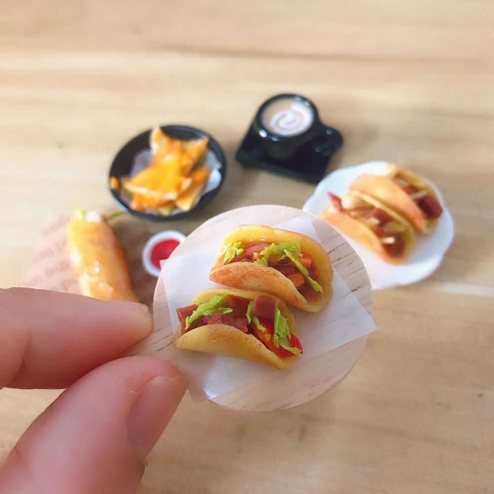 1/12 skala domek dla lalek miniaturowe tacos pieczenie burrito dla Blyth OB11 BJD domek dla lalek kuchnia zagraj w akcesoria do zabawek