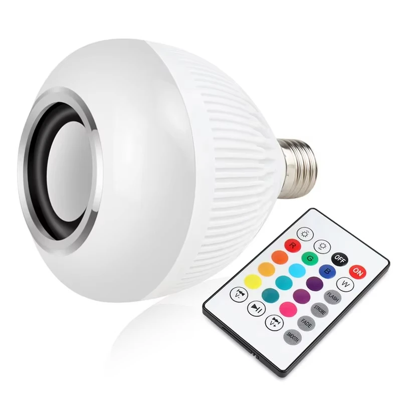 Żarówka LED E27 Bluetooth 12W Głośnik Muzyka APP Zdalne sterowanie Ściemnialna lampka nocna do dekoracji domu Bar na imprezę domową