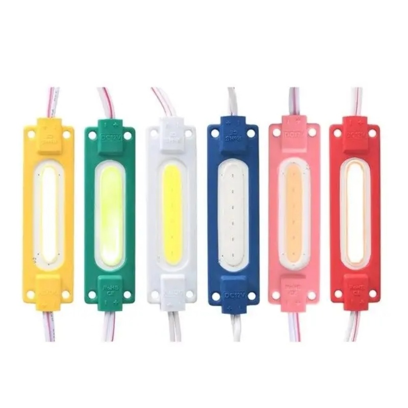COB LED Publicidade Backlight Módulos, caracteres luminosos, impermeável, branco, vermelho, azul, verde, amarelo, rosa, 12V, 10 pcs