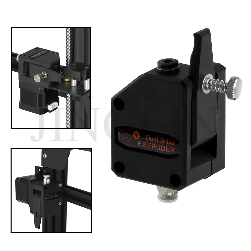 Twotrees 3D Printer Parts MK8 CR10 Clone Dual Drive Gear Extruder Upgrade Bowden Direct Extruder 1.75mm TPU Flexible Filament