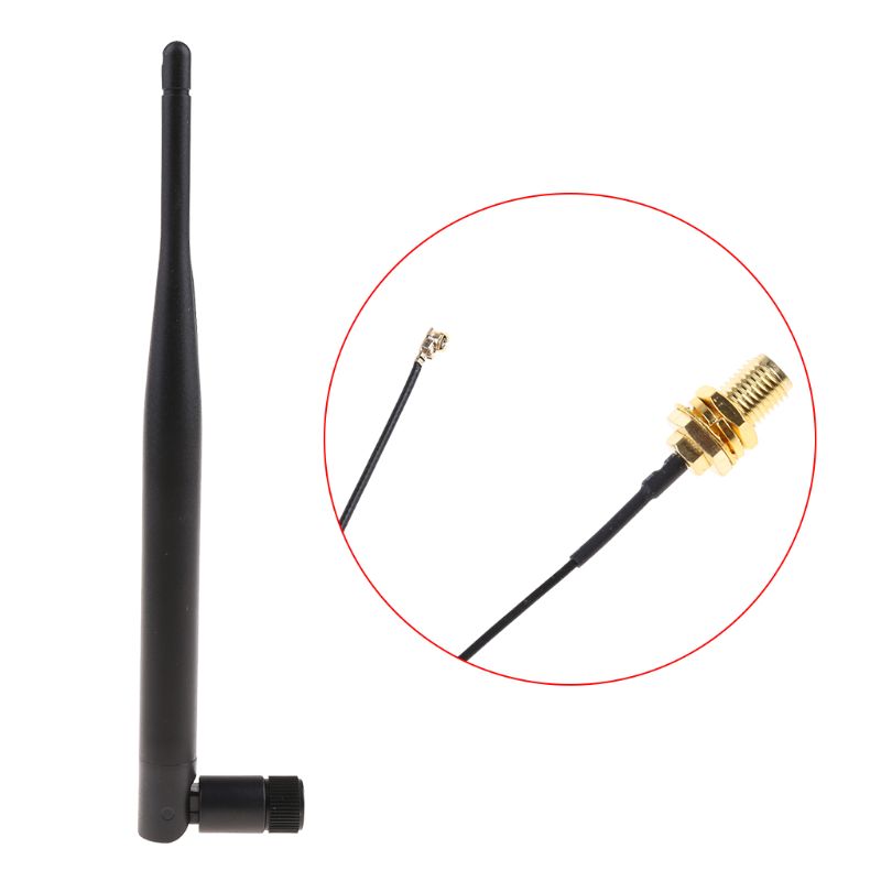 RP-SMA-Stecker, 868 MHz, 5 dBi, kabellose Antenne, Router-Antenne + 15 RP-SMA-Buchse auf I