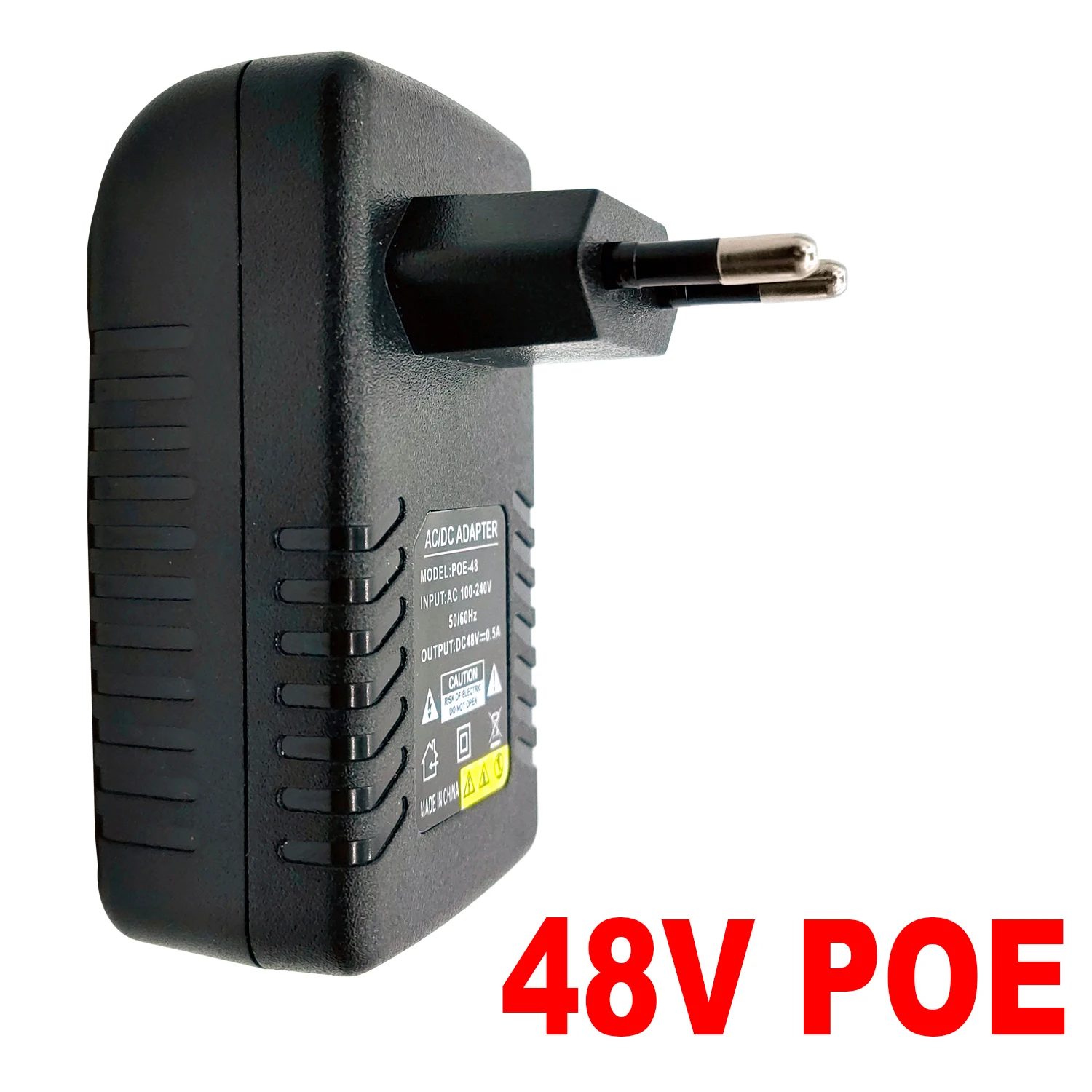 48V POE 0.5A enchufe de la UE CCTV vigilancia de seguridad adaptador de fuente de alimentación POE para inyector Ethernet cámara IP interruptor POE enrutador NVR