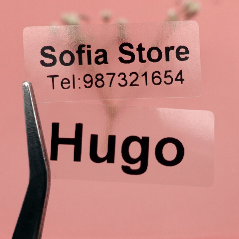 120pcs Name Stickers Custom Tags Personalized Kawaii  Waterproof Sticker Children School Stationery Bottle Transparent Labels