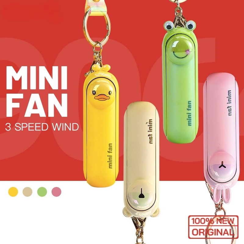 Niedlicher Mini-Ventilator Kipas, tragbar, handfaltbar, Nachttisch, Büro, USB-Aufladung, Akku, Tisch, Schreibtisch, Kühlung