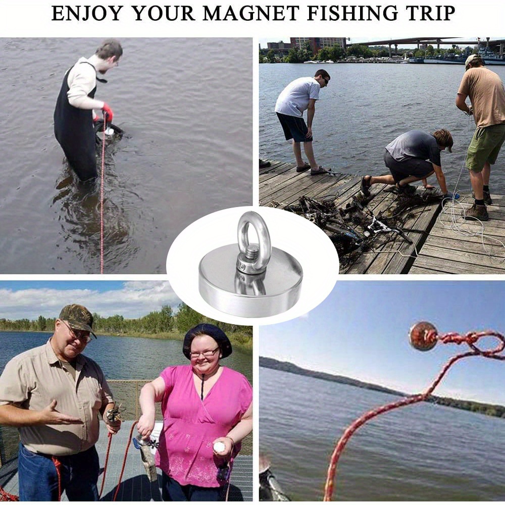 SNJ16-90 crochets magnétiques de pêche, crochets magnétiques de pénétration pour la pêche, récupération en rivière, accessoires de pêche, maison, utilisation en extérieur