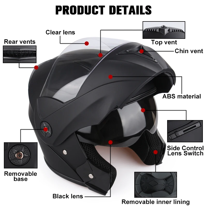 2024 Unisex Racing Motobiker Flip Upหมวกกันน็อกModular Dualเลนส์หมวกกันน็อครถจักรยานยนต์Full Faceปลอดภัยหมวกกันน็อกผู้ชายผู้ใหญ่ผู้หญิง