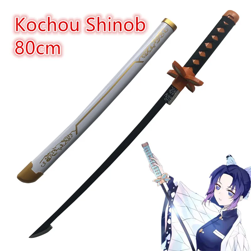 1:1 Kimetsu Không Yaiba Thanh Kiếm Vũ Khí Demon Slayer Rengoku Kyoujurou B Cosplay Thanh Kiếm Anime Ninja Dao Gỗ Đồ Chơi 80Cm