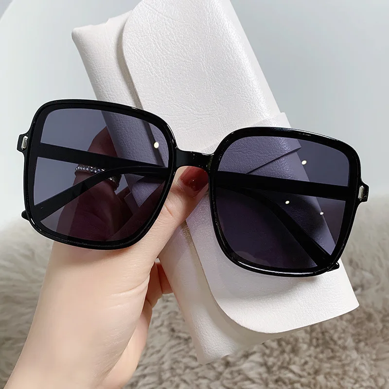 Óculos de sol quadrados oversized vintage 2025 moda feminina gradiente ao ar livre tons retro feminino design de marca de luxo