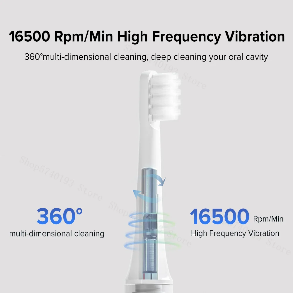 Xiaomi Mijia Âm Bàn Chải Đánh Răng Điện T100 Người Lớn Siêu Âm Bàn Chải Đánh Răng Tự Động USB Chống Nước Răng Bàn Chải Nồi Cơm Điện Từ