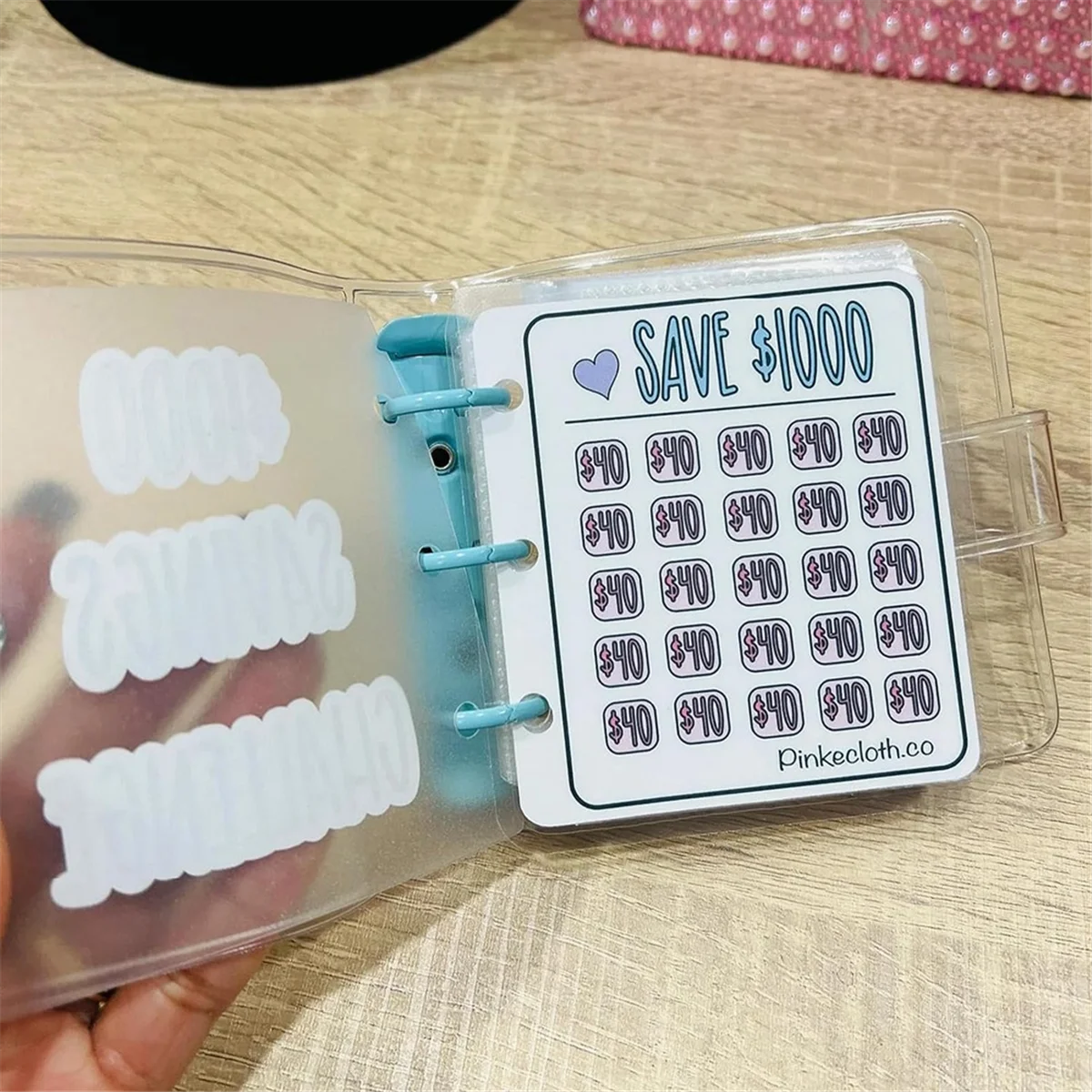 1000 Savings Challenge Binder, Money Saving Binder, Savings Challenges Book with Envelopes, Envelope Savings Challenge A