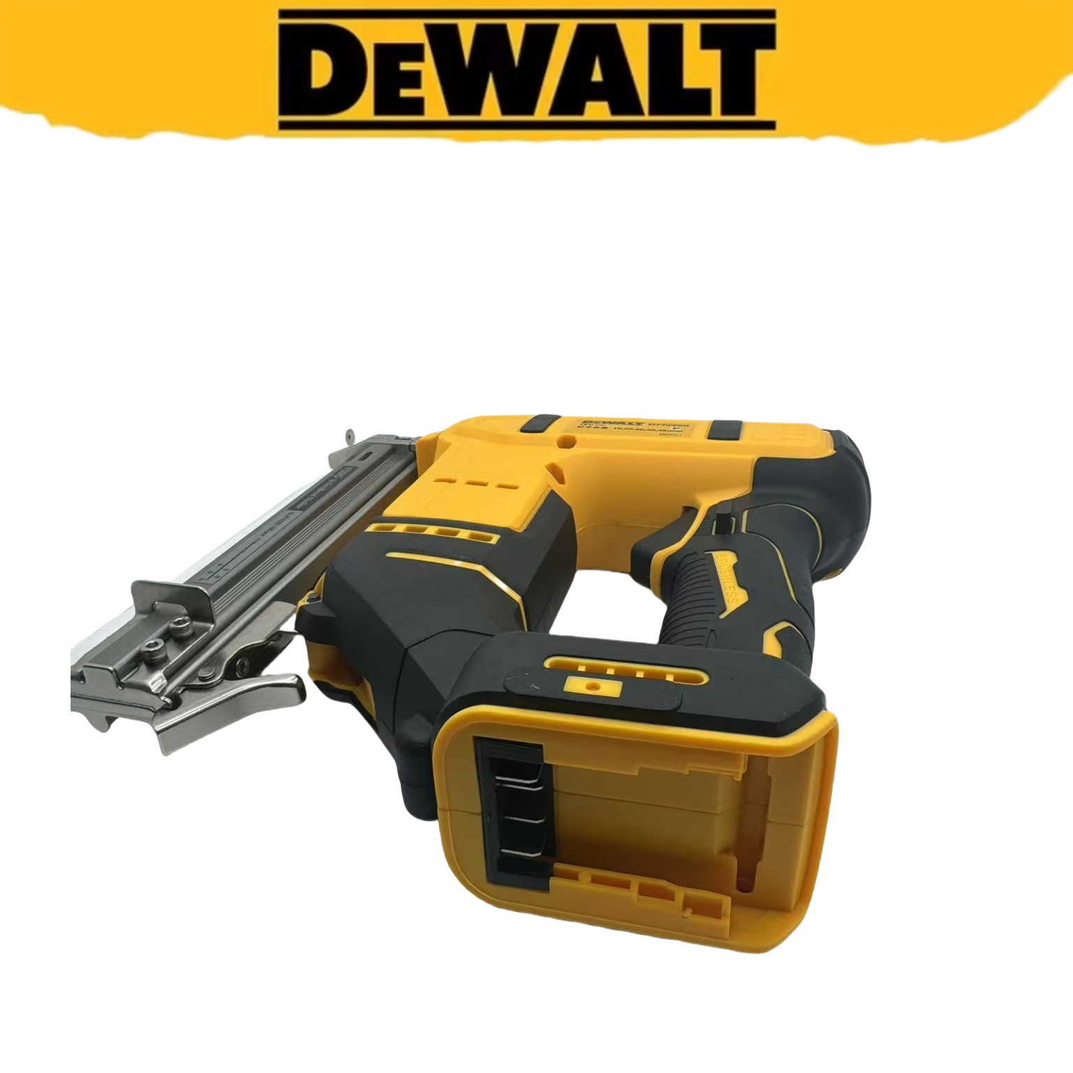 DDEWALT Pistola de clavos con motor sin escobillas Batería de 18 V/20 V Potente y capaz de utilizar en varios escenarios