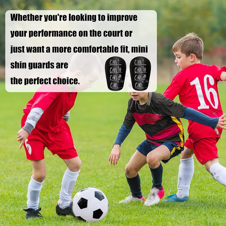 Loogdeel Mini Shin Pads สวมใส่ Shock Absorbing ขาสนับสนุนฟุตบอล Shin Guards ฟุตบอลการฝึกอบรม Shank Board