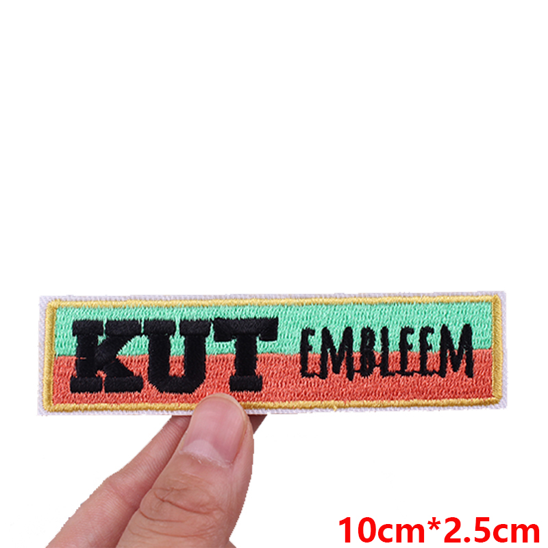 Carnival  Kruikenstad Emblem Green & Orange Embroidery Patches For Clothing Applique Celebration Gift Iron On Patch On Clothes