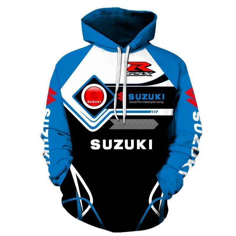 Новая толстовка с капюшоном с логотипом Suzuki R — популярная среди молодежи любителей мотоциклов и мотоциклов для гонок на открытом воздухе.