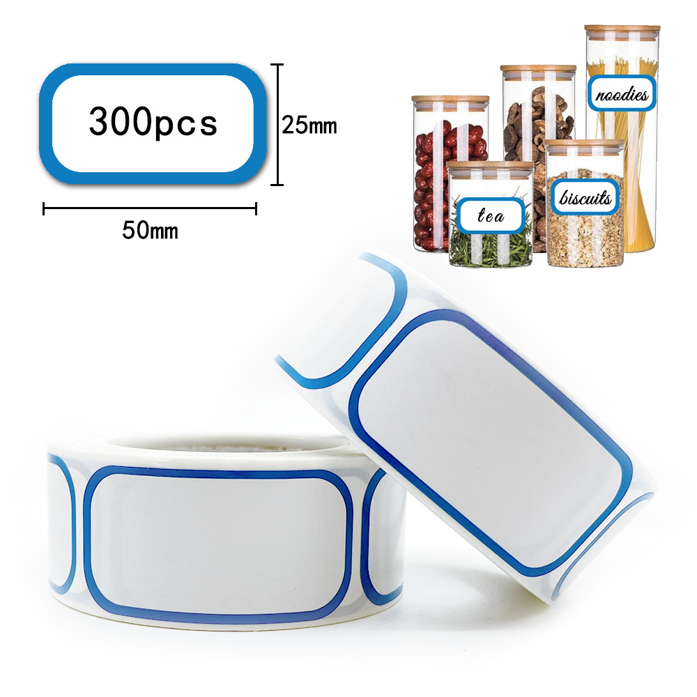 300 stuks verwijderbare vriezerlabels, 1 x 2 inch voedselopslagstickers, zelfklevende datumlabels DIY handgemaakte stickers flessenpakket