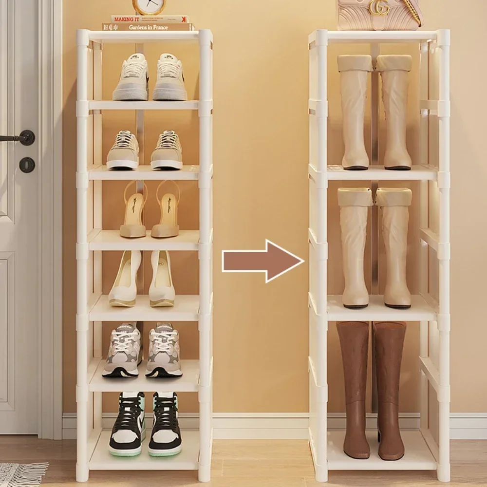 Saving Shoe Rack Multiple Layers Cabinet  For Wall Corner Adjustable Space Saving Rack Shoes Organizer Stackable Shelf Organizer