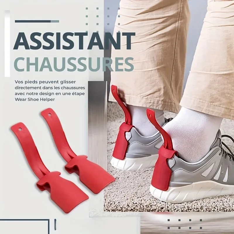 Calzascarpe professionale Calzascarpe in plastica Aiutante per scarpe pigre Sollevatore di scarpe antiscivolo di alta qualità per accessori per scarpe per anziani
