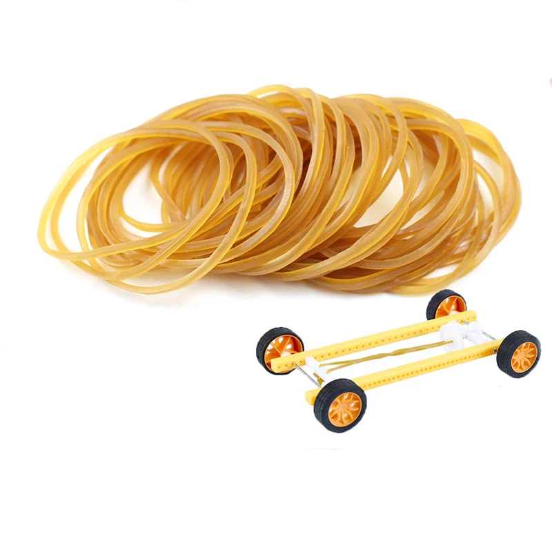 I giocattoli industriali con elastico giallo ad alta elasticità, durevoli e resistenti alle alte temperature sono ampiamente utilizzati, set da 100/300/666 pezzi