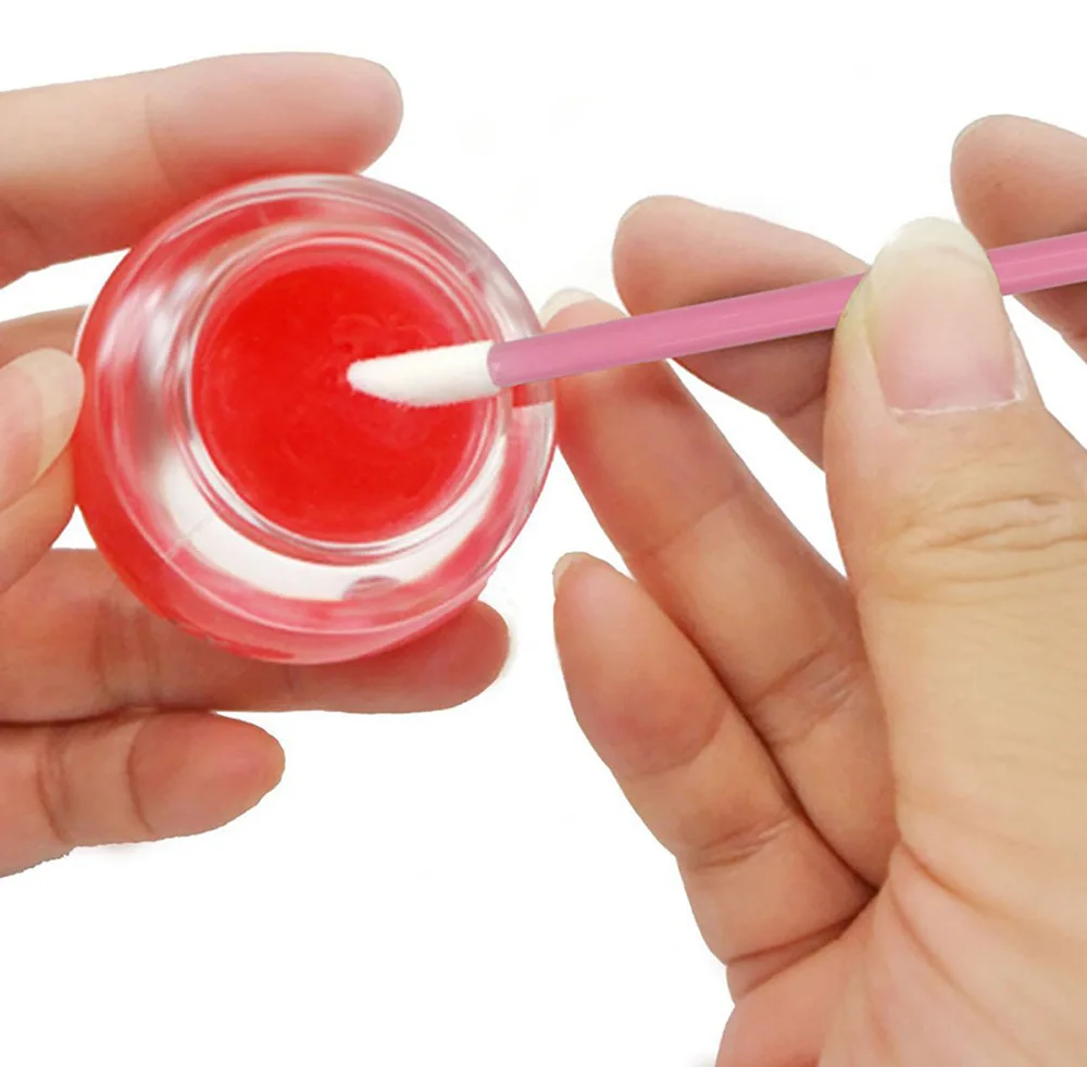 100 ชิ้น Disposable Lip Brush Eyelash Extension แปรงแต่งหน้า Lash มาสคาร่า Applicator ลิปสติก Wands เครื่องสําอางค์เครื่องมือ