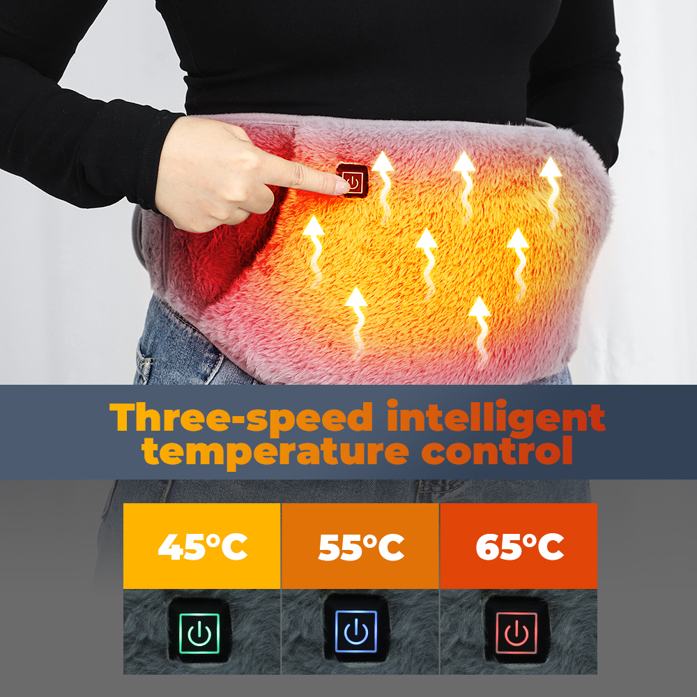 Cinturón calefactor para útero, calentador de masaje Abdominal, protección contra el frío, calefacción, carga USB, masajeador calentado para manos y cintura