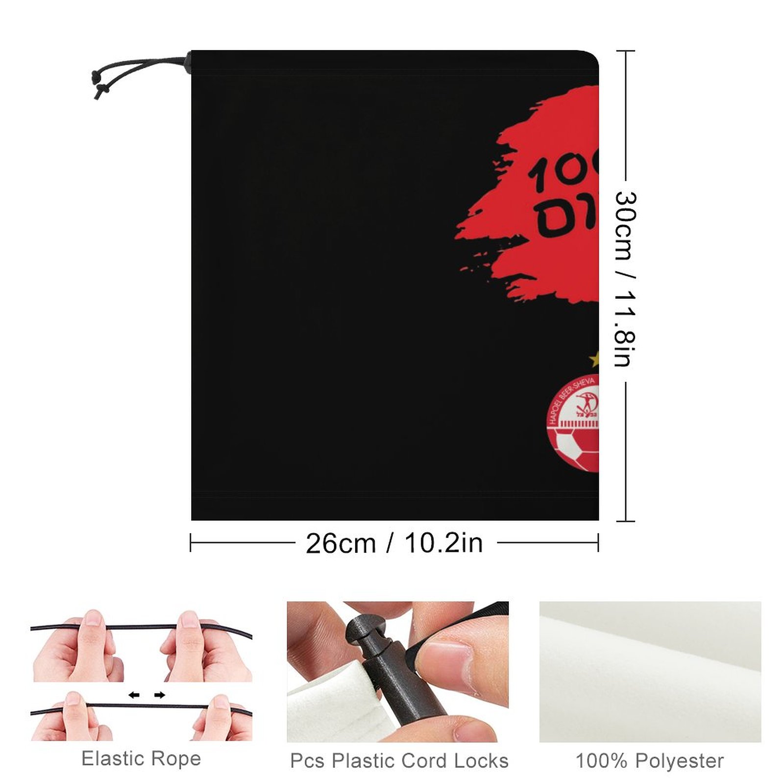 Hapoel Beer Sheva Face Mask Seamless Turban Headwear Neck Warm Outdoor Multifunctional