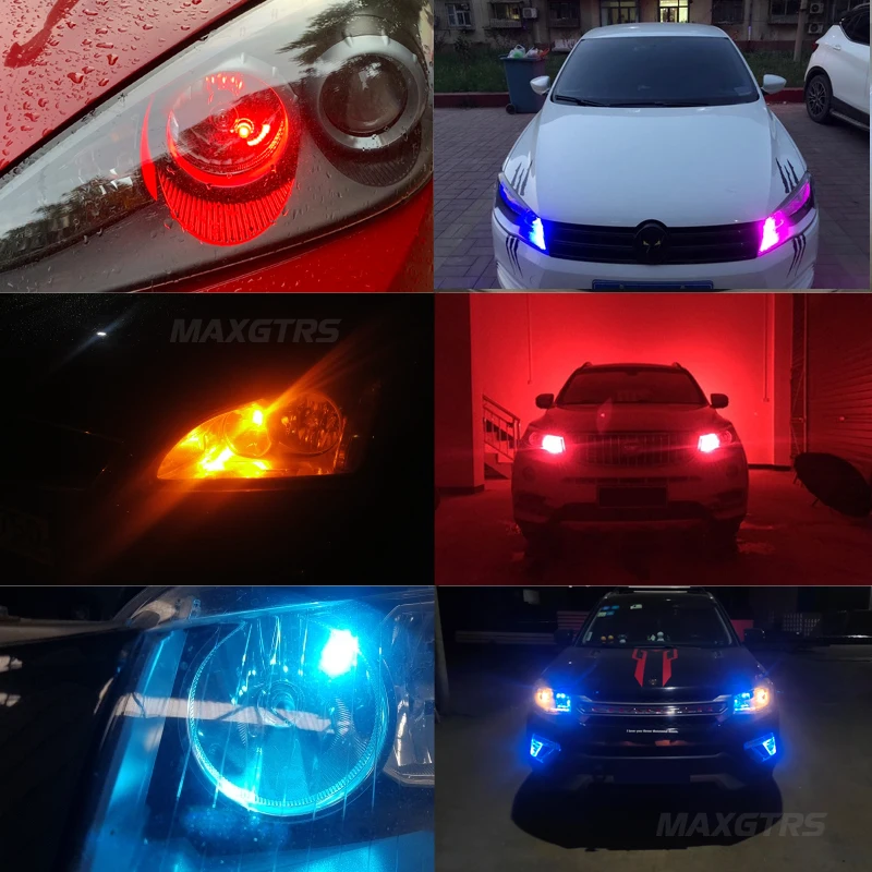 Ampoules LED T10 W5W rouge Canbus 194 168, 2 pièces, lumière jaune pour intérieur de voiture, porte de lecture, coffre, lampe de plaque d'immatriculation 6500K
